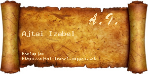 Ajtai Izabel névjegykártya